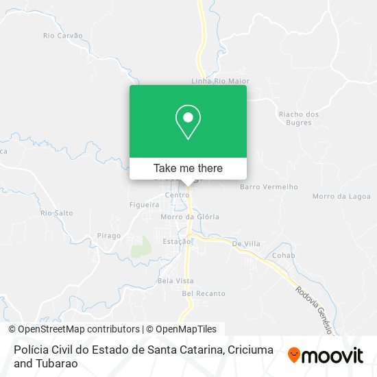 Polícia Civil do Estado de Santa Catarina map