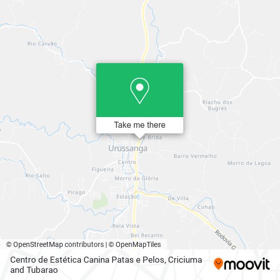 Centro de Estética Canina Patas e Pelos map