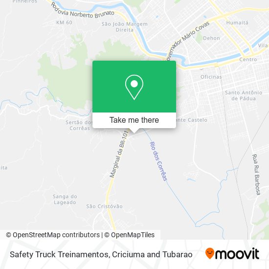 Safety Truck Treinamentos map