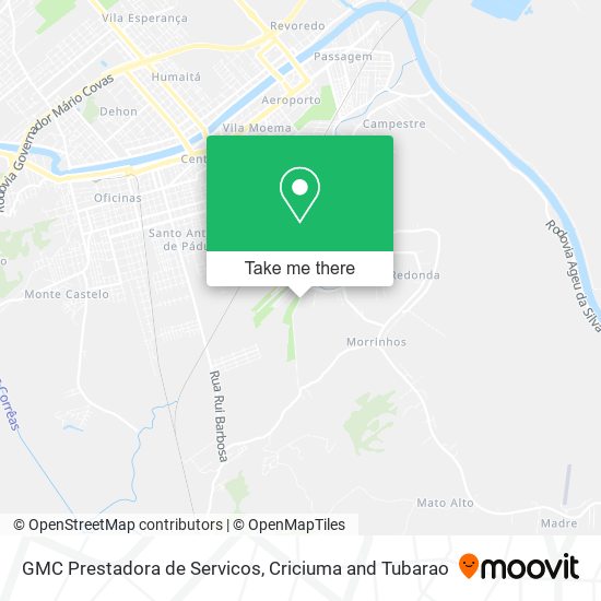 GMC Prestadora de Servicos map