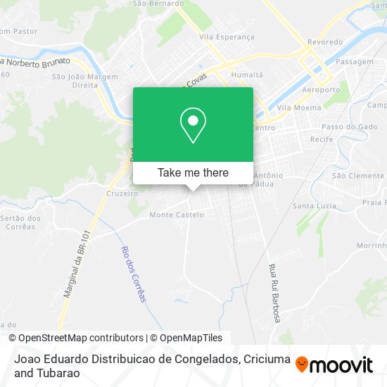 Joao Eduardo Distribuicao de Congelados map