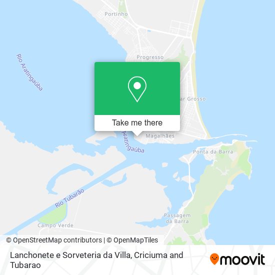 Lanchonete e Sorveteria da Villa map