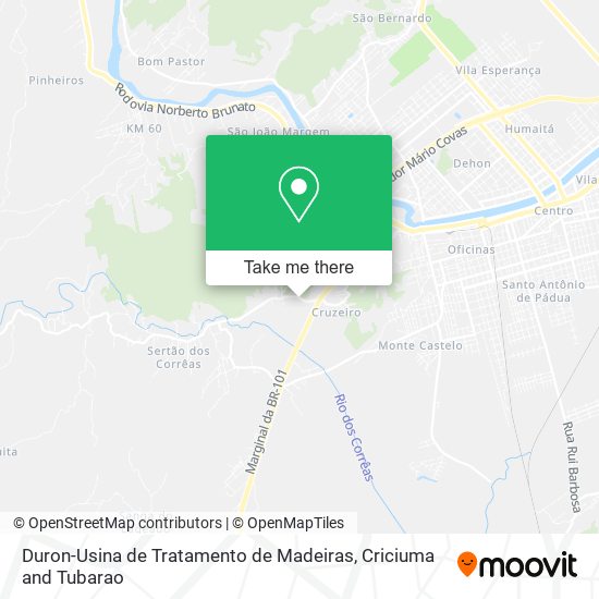 Duron-Usina de Tratamento de Madeiras map