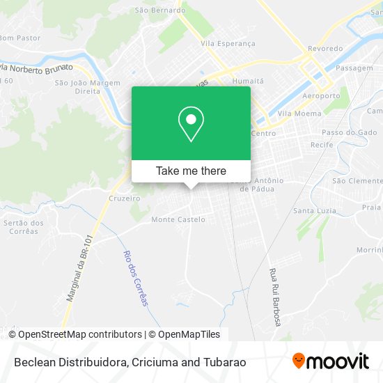 Beclean Distribuidora map