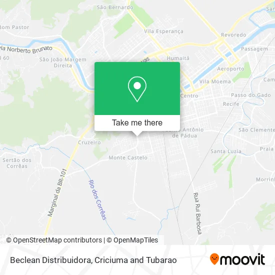 Beclean Distribuidora map