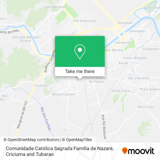 Comunidade Católica Sagrada Família de Nazaré map