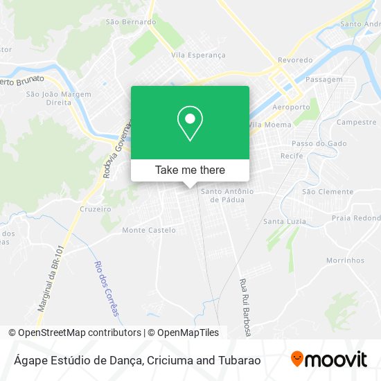 Ágape Estúdio de Dança map