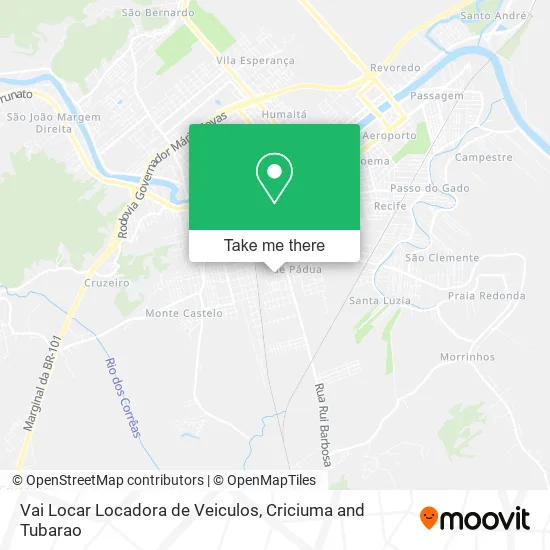 Vai Locar Locadora de Veiculos map