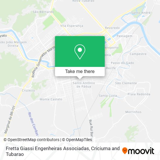 Mapa Fretta Giassi Engenheiras Associadas