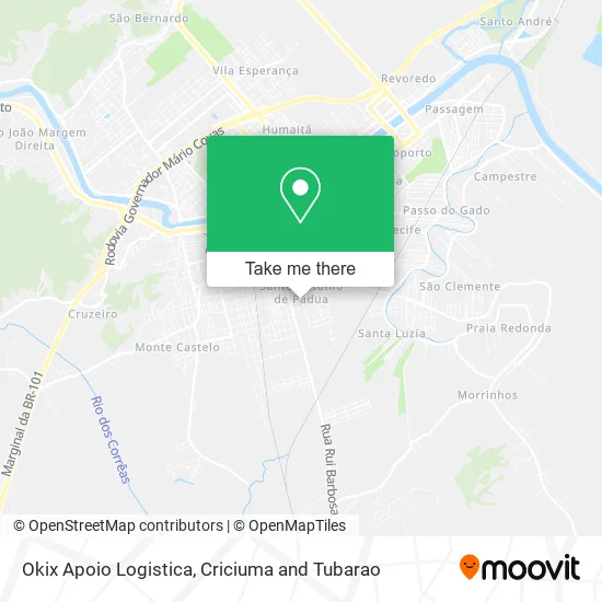 Okix Apoio Logistica map