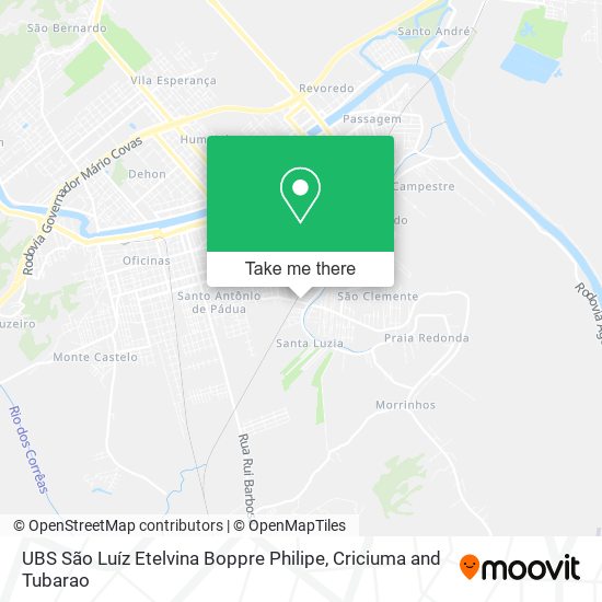 Mapa UBS São Luíz Etelvina Boppre Philipe