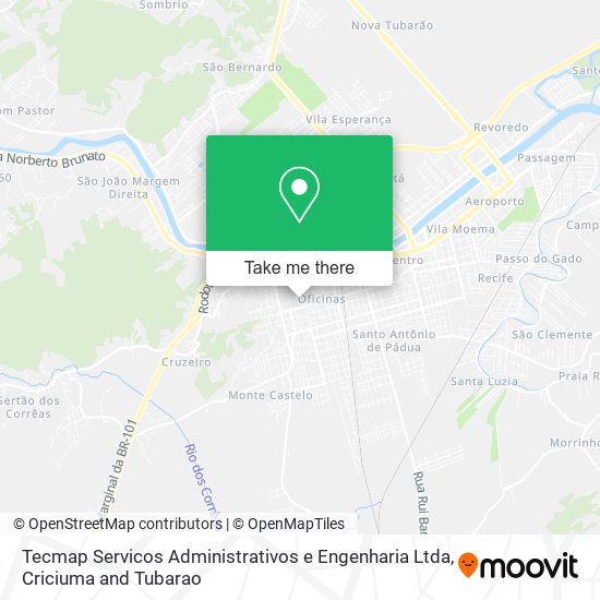 Tecmap Servicos Administrativos e Engenharia Ltda map