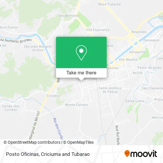 Posto Oficinas map