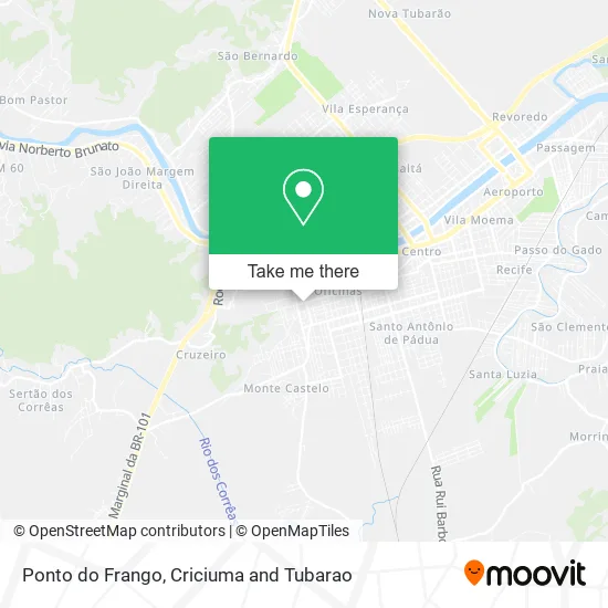 Ponto do Frango map