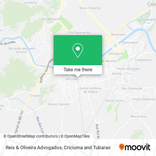 Mapa Reis & Oliveira Advogados