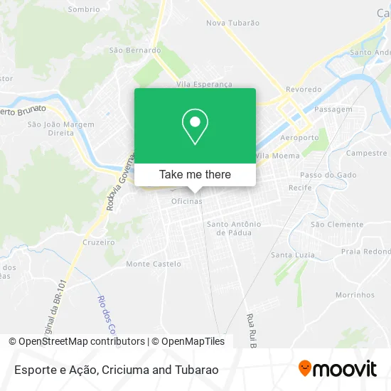 Esporte e Ação map
