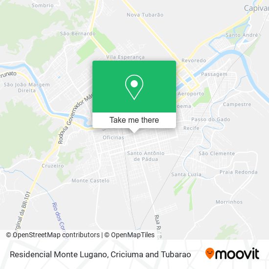 Residencial Monte Lugano map
