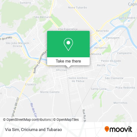 Via Sim map