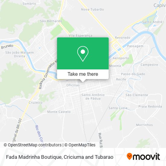 Fada Madrinha Boutique map