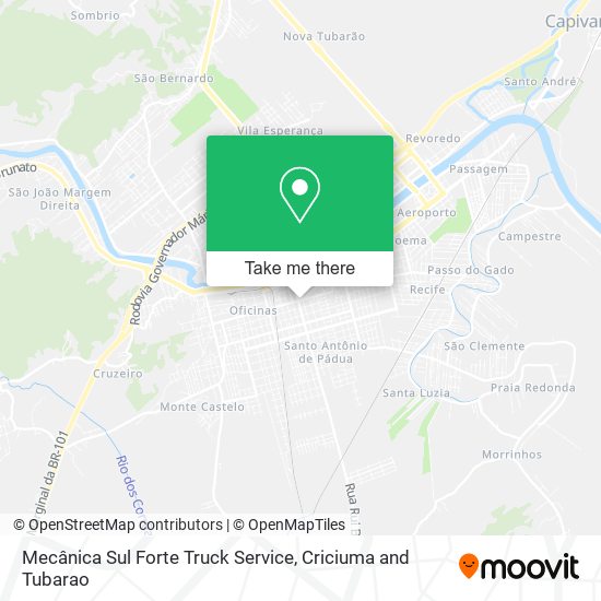 Mecânica Sul Forte Truck Service map