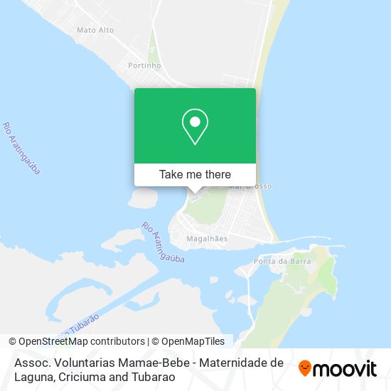 Assoc. Voluntarias Mamae-Bebe - Maternidade de Laguna map