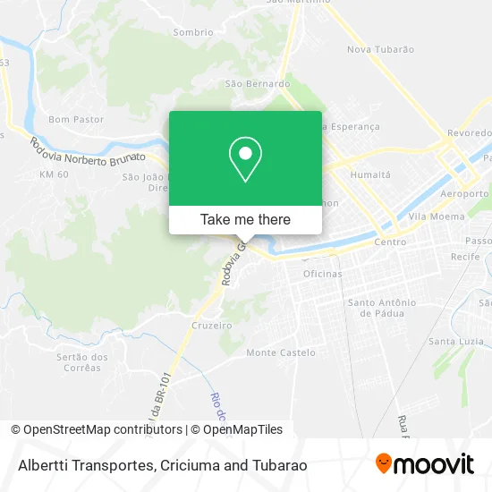 Albertti Transportes map