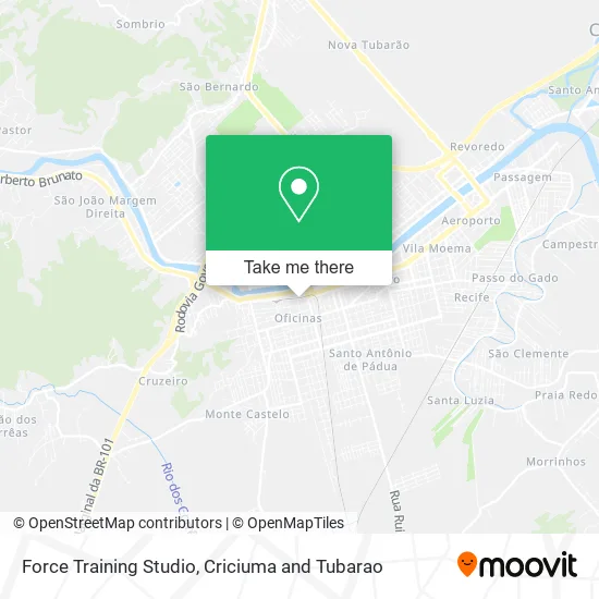 Force Training Studio map