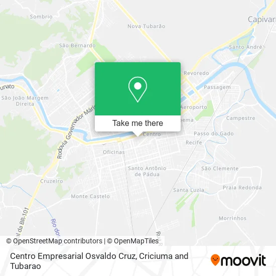 Centro Empresarial Osvaldo Cruz map