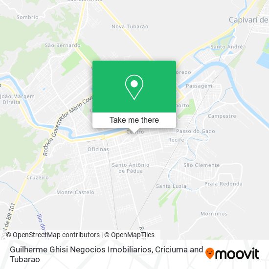Guilherme Ghisi Negocios Imobiliarios map