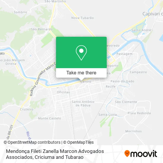 Mendonça Fileti Zanella Marcon Advogados Associados map