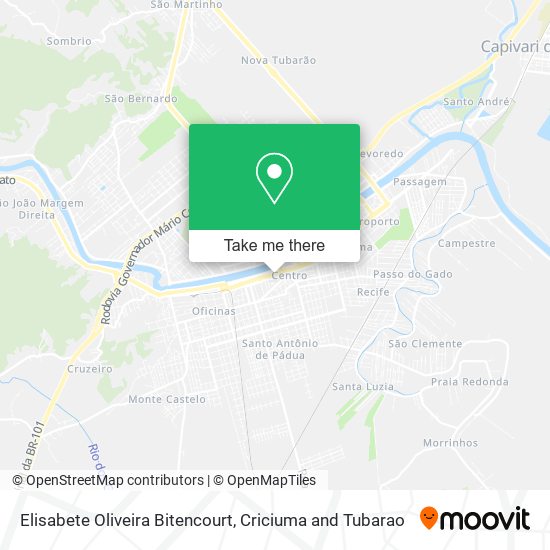 Elisabete Oliveira Bitencourt map