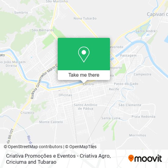 Criativa Promoções e Eventos - Criativa Agro map
