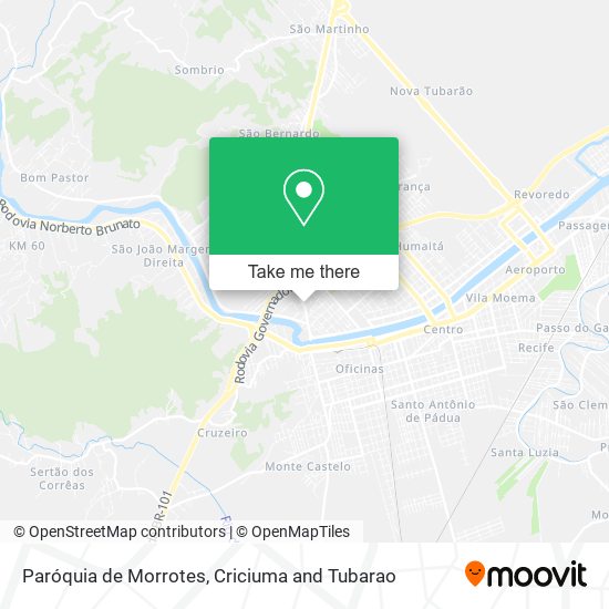 Paróquia de Morrotes map