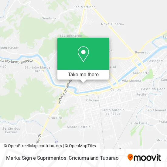 Marka Sign e Suprimentos map