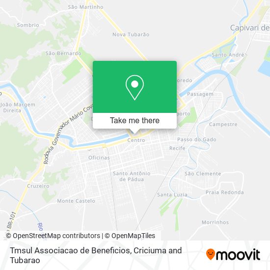 Tmsul Associacao de Beneficios map