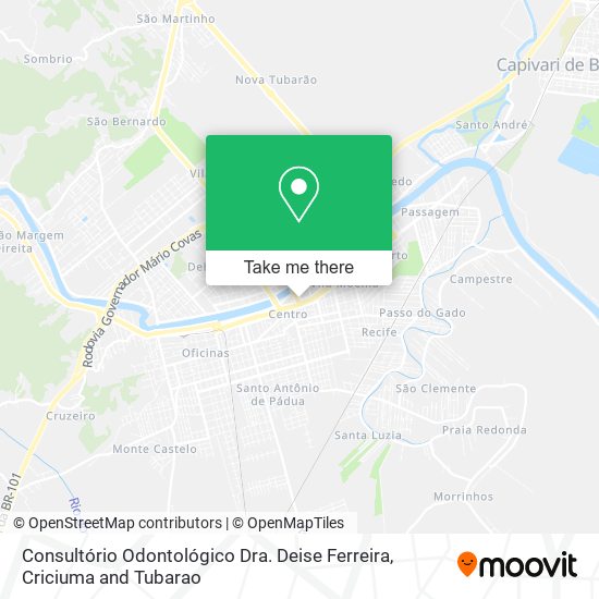 Consultório Odontológico Dra. Deise Ferreira map