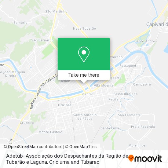 Adetub- Associação dos Despachantes da Região de Tubarão e Laguna map