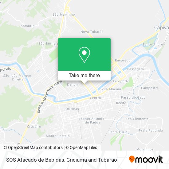 SOS Atacado de Bebidas map