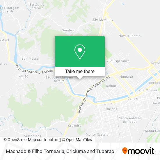 Machado & Filho Tornearia map