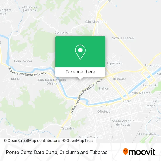 Ponto Certo Data Curta map