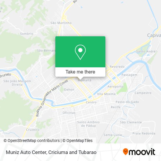 Mapa Muniz Auto Center