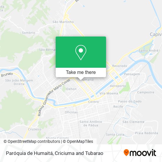 Paróquia de Humaitá map