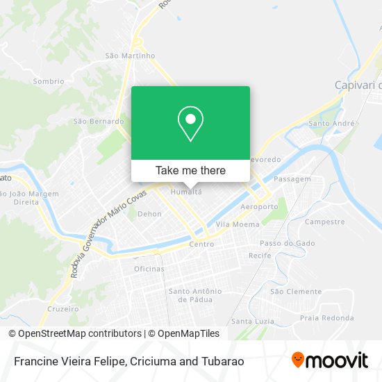 Francine Vieira Felipe map