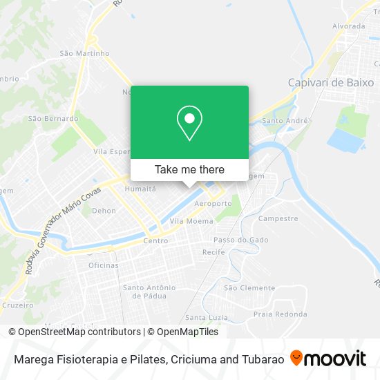 Marega Fisioterapia e Pilates map