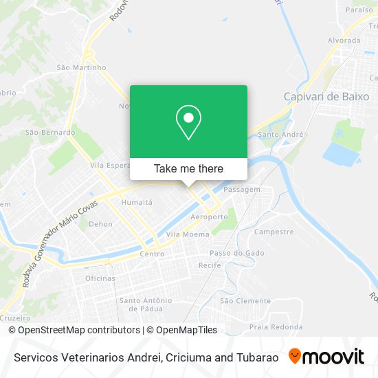 Servicos Veterinarios Andrei map