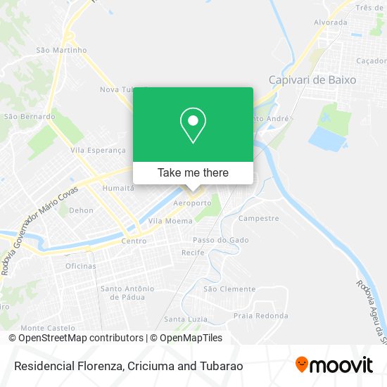 Residencial Florenza map