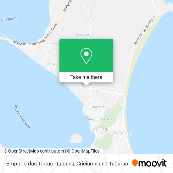 Empório das Tintas - Laguna map