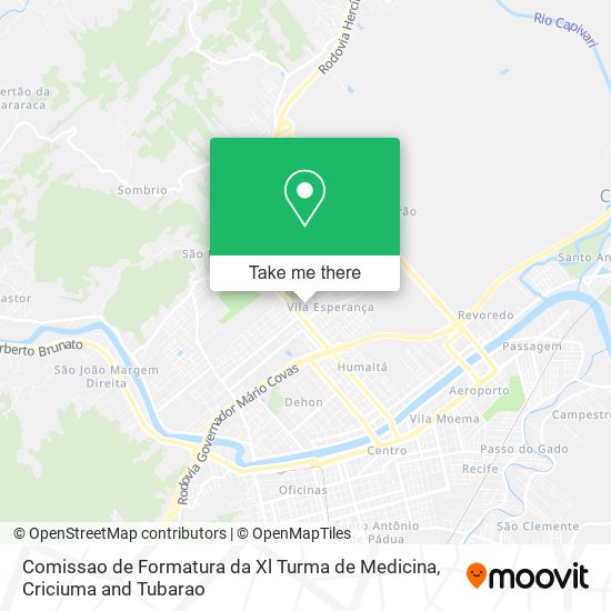 Mapa Comissao de Formatura da Xl Turma de Medicina