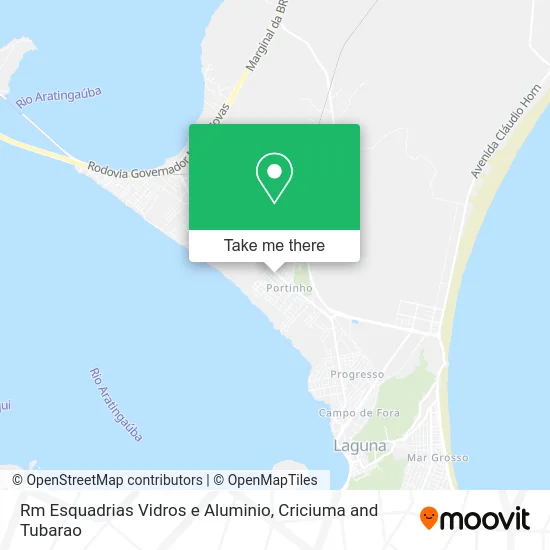 Rm Esquadrias Vidros e Aluminio map