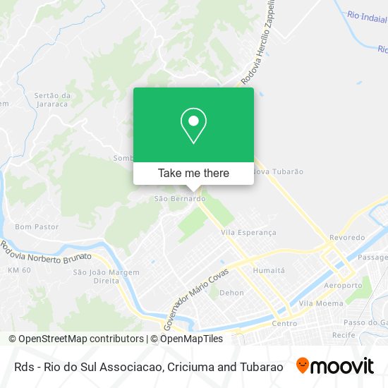 Mapa Rds - Rio do Sul Associacao